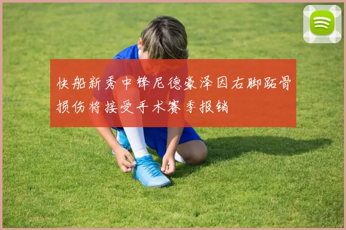 快船新秀中锋尼德豪泽因右脚跖骨损伤将接受手术赛季报销
